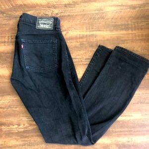 Levis 511 black skinny jeans 32x32